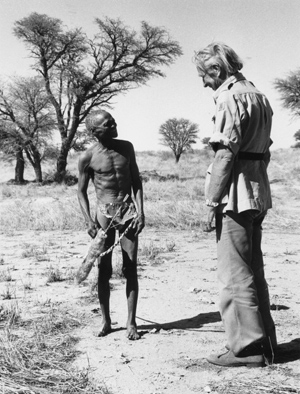 Laurens Van der Post with bushman.